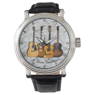I KÄRLEK GUITARS WRISTWATCH ARMBANDSUR