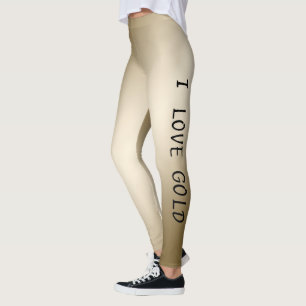 I KÄRLEK GULD LEGGINGS