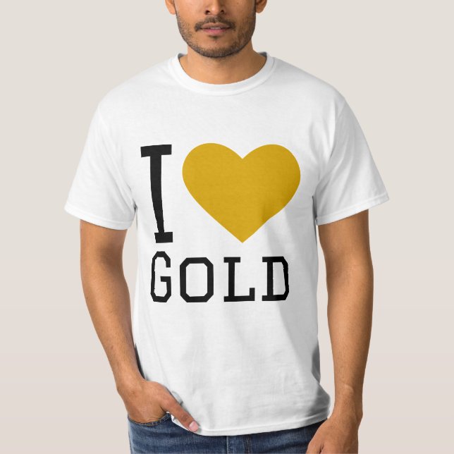 I KÄRLEK GULD T SHIRT (Framsida)