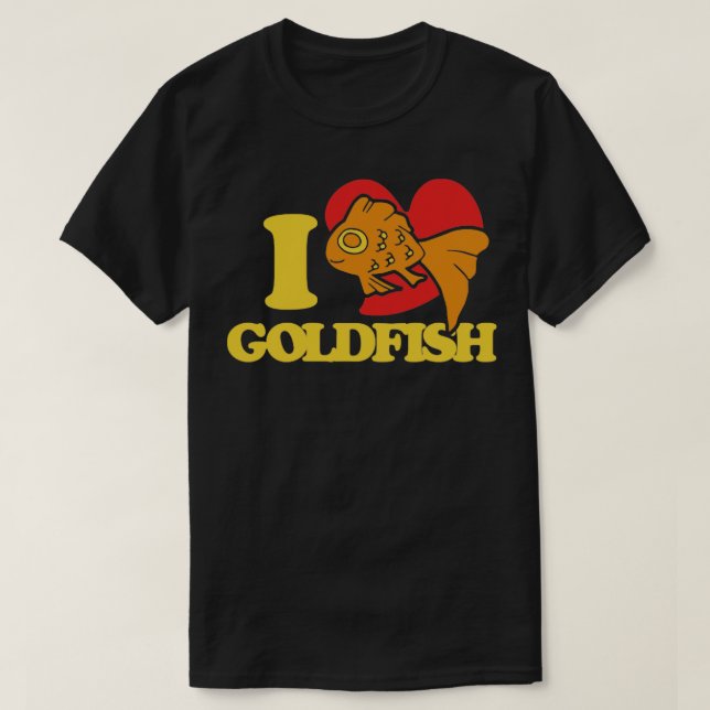 I kärlek guldfisk t shirt (Design framsida)