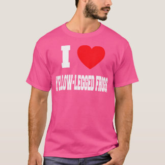 I Kärlek, Gult-balkade grodor T Shirt