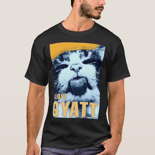 I kärlek gyatt kattminne t shirt (Framsida)