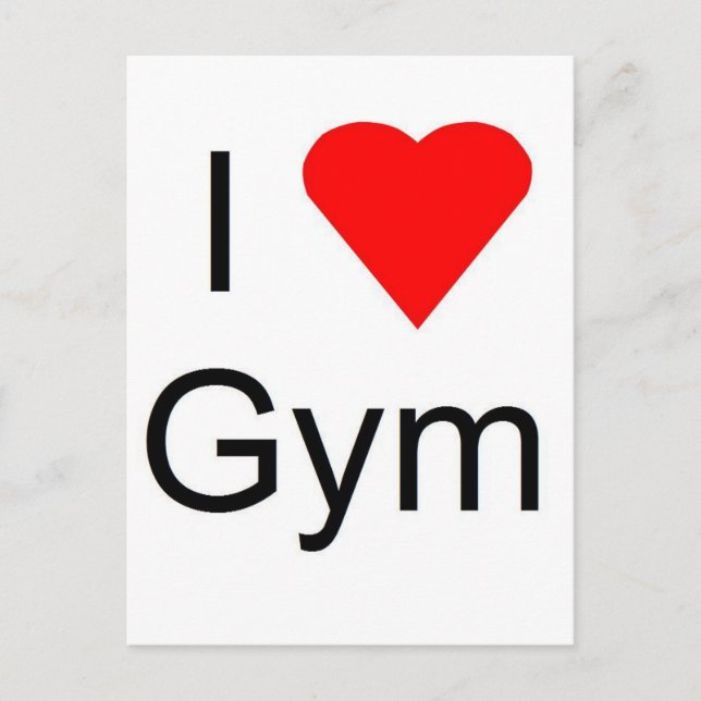I kärlek gym vykort (Framsida)