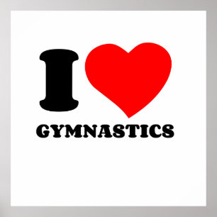 I KÄRLEK GYMNASTIC POSTER