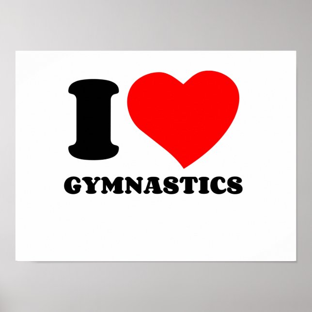 I KÄRLEK GYMNASTIC POSTER (Framsidan)