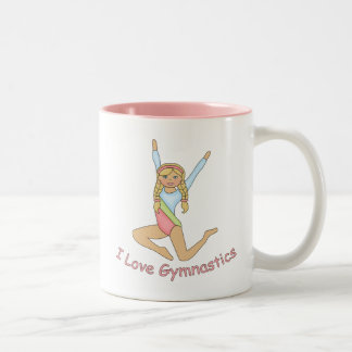 I Kärlek Gymnastics Blonde Två-Tonad Mugg