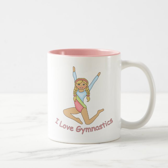 I Kärlek Gymnastics Blonde Två-Tonad Mugg (Höger)