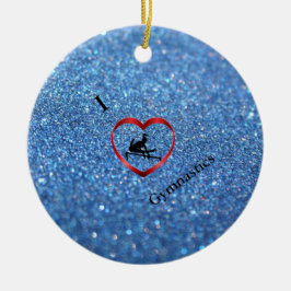 I Kärlek Gymnastics Blue Gnistra Ornament