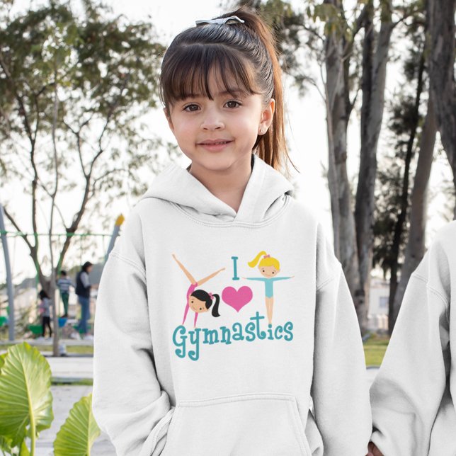 I Kärlek Gymnastics Cute Gymnast Kids T Shirt (Skapare uppladdad)