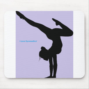 I Kärlek Gymnastics- Gymnast with Lilac Background Musmatta