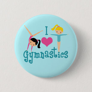 I Kärlek Gymnastics Knapp