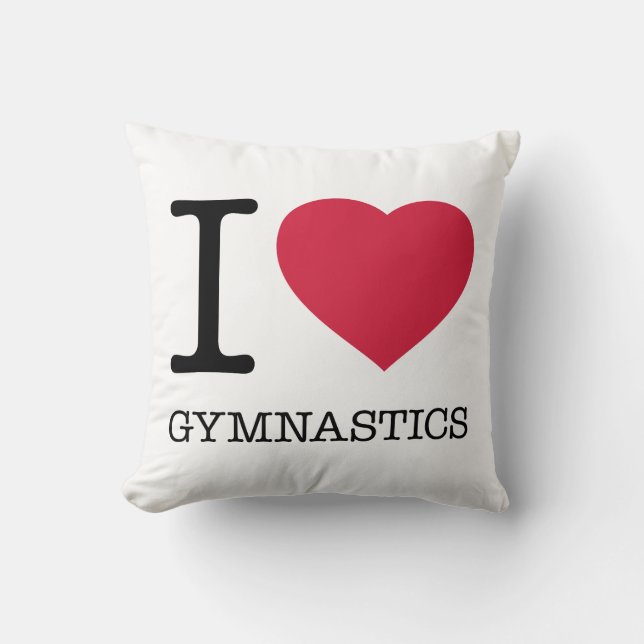 I KÄRLEK GYMNASTICS KUDDE (Framsida)