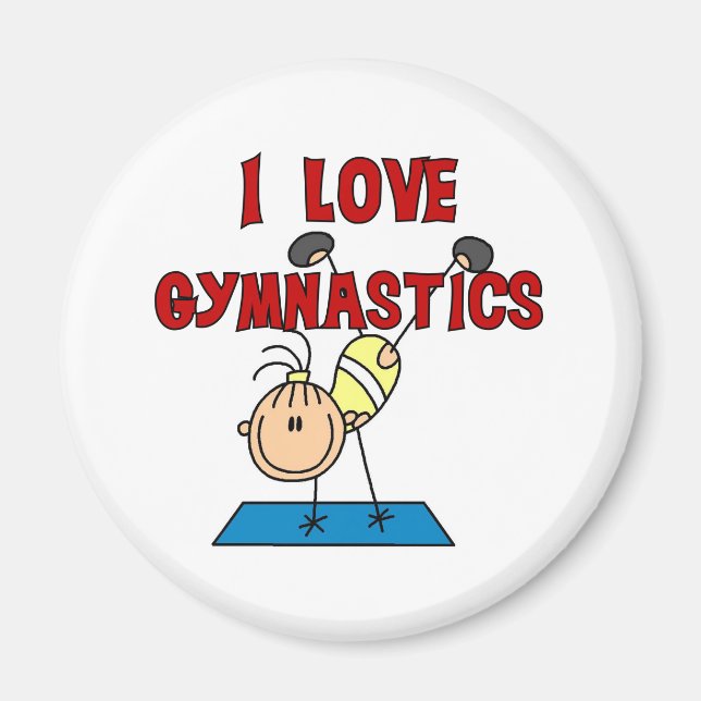 I Kärlek Gymnastics Magnet (Framsidan)