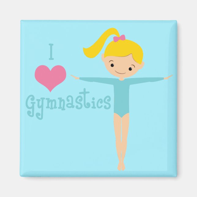 I Kärlek Gymnastics Magnet (Framsidan)