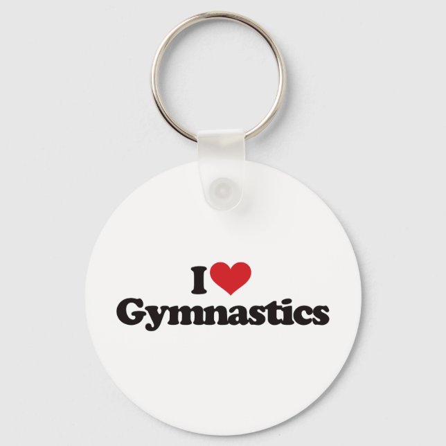 I Kärlek Gymnastics Nyckelring (Framsida)
