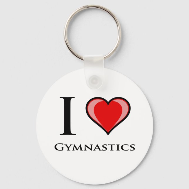 I Kärlek Gymnastics Nyckelring (Framsida)