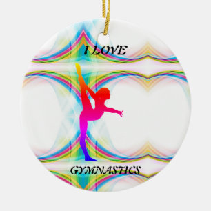 I Kärlek Gymnastics Ornament