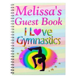 I KÄRLEK GYMNASTICS PERSONLIG GUEST BOK ANTECKNINGSBOK