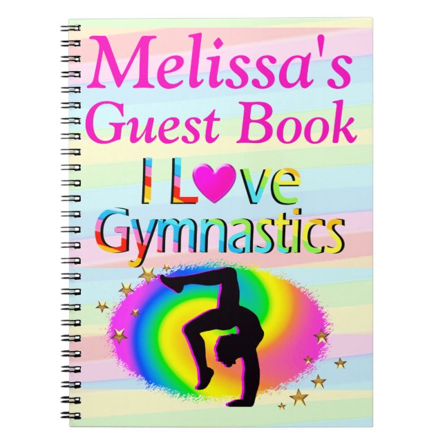I KÄRLEK GYMNASTICS PERSONLIG GUEST BOK ANTECKNINGSBOK (Framsidan)