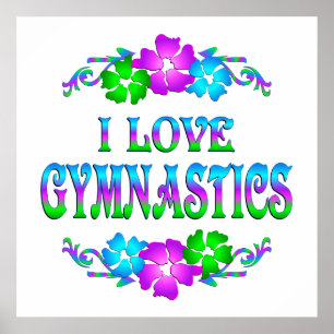 I KÄRLEK GYMNASTICS POSTER