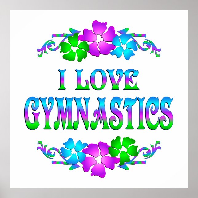 I KÄRLEK GYMNASTICS POSTER (Framsidan)