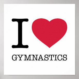 I KÄRLEK GYMNASTICS POSTER