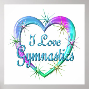 I Kärlek Gymnastics Poster