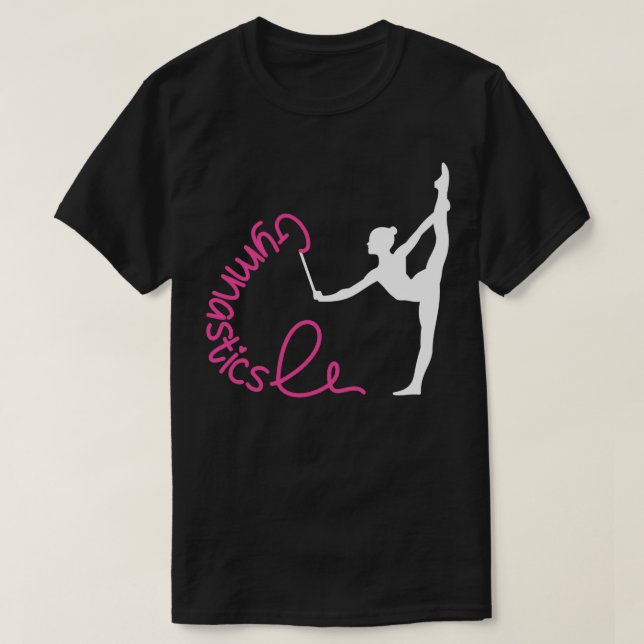 I Kärlek Gymnastics Shirt Funny Sports for Gymnast T Shirt (Design framsida)