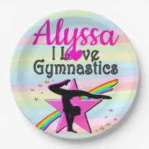 I KÄRLEK GYMNASTICS TOPPEN STAR DESIGN