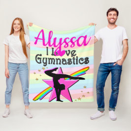 I KÄRLEK GYMNASTICS TOPPEN STAR DESIGN FLEECEFILT