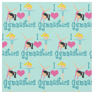 I Kärlek Gymnastics Tyg