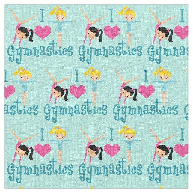 I Kärlek Gymnastics Tyg (Närbild)