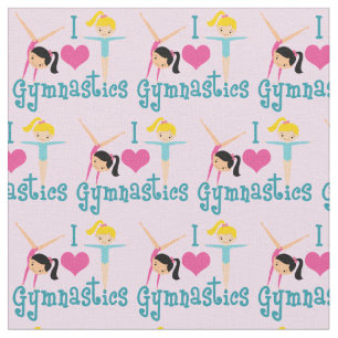 I Kärlek Gymnastics Tyg