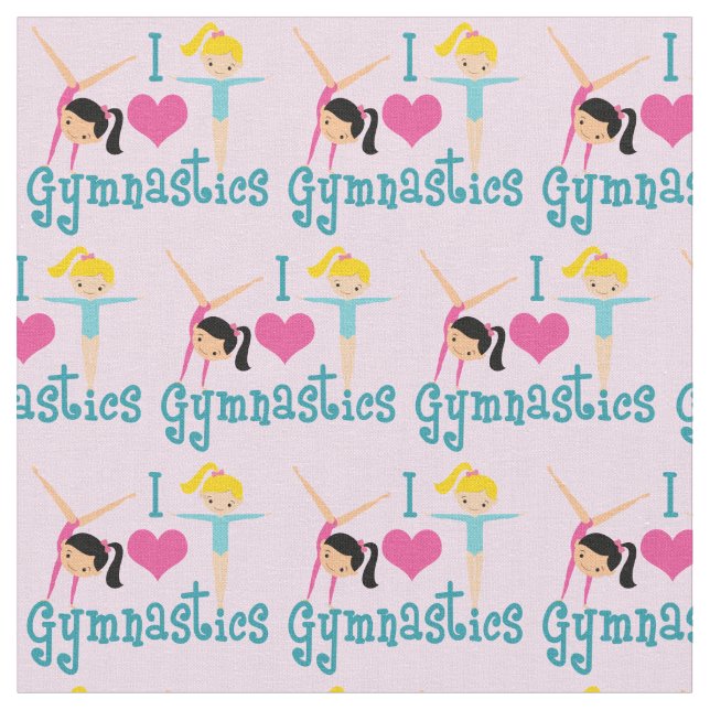 I Kärlek Gymnastics Tyg (Närbild)