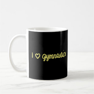 I Kärlek Gymnastics Women Girls Kaffemugg