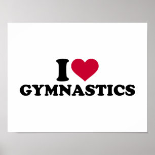 I kärlek Gymnastika Poster