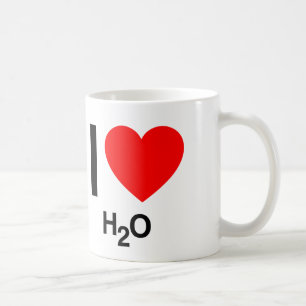 i kärlek h2o kaffemugg