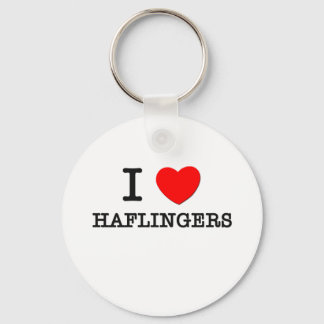 I Kärlek Haflingers (hästar) Nyckelring
