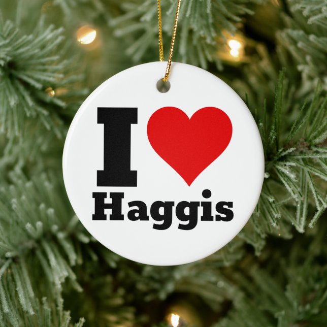 I Kärlek Haggis Julgransprydnad Keramik (Träd)