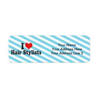 I Kärlek Hair Stylist Returadress Etikett