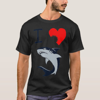 I Kärlek-hajentusiastocken Älskare Premiu T Shirt