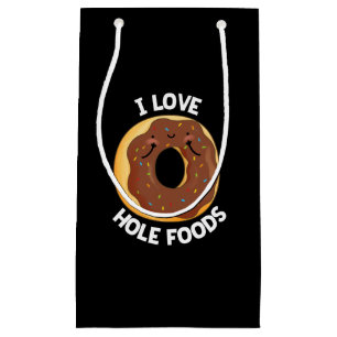 I Kärlek Hål Mat Funny Donut Pun Mörk BG