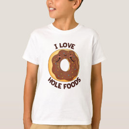 I Kärlek Hål Mat Funny Donut Pun T Shirt
