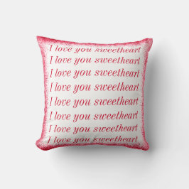 I Kärlek håller du enkelt Modern Valentines day Kudde