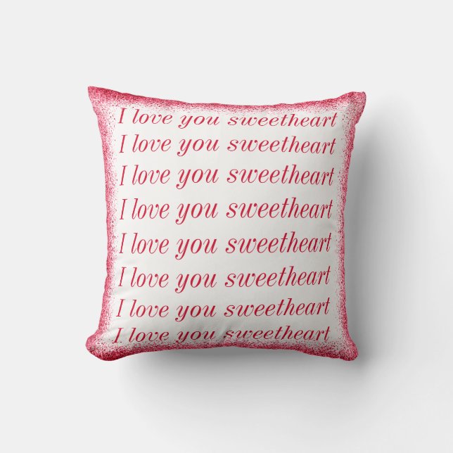 I Kärlek håller du enkelt Modern Valentines day Kudde (Framsida)