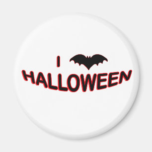 I Kärlek Halloween (FLADDERMUS) Magnet