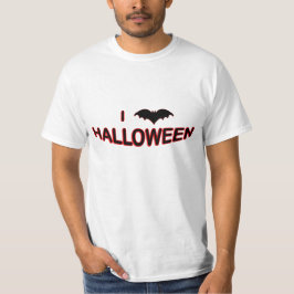 I Kärlek Halloween (FLADDERMUS) T Shirt