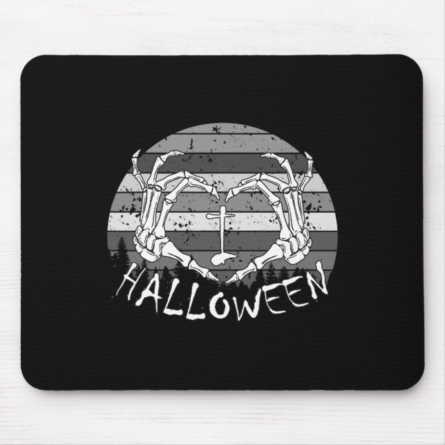 I Kärlek Halloween-Händer, fjällhjärr Musmatta (Framsidan)