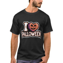 I Kärlek Halloween Mörkret T-Shirt