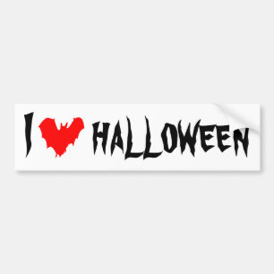 I Kärlek Halloween roligt anpassade Bildekal